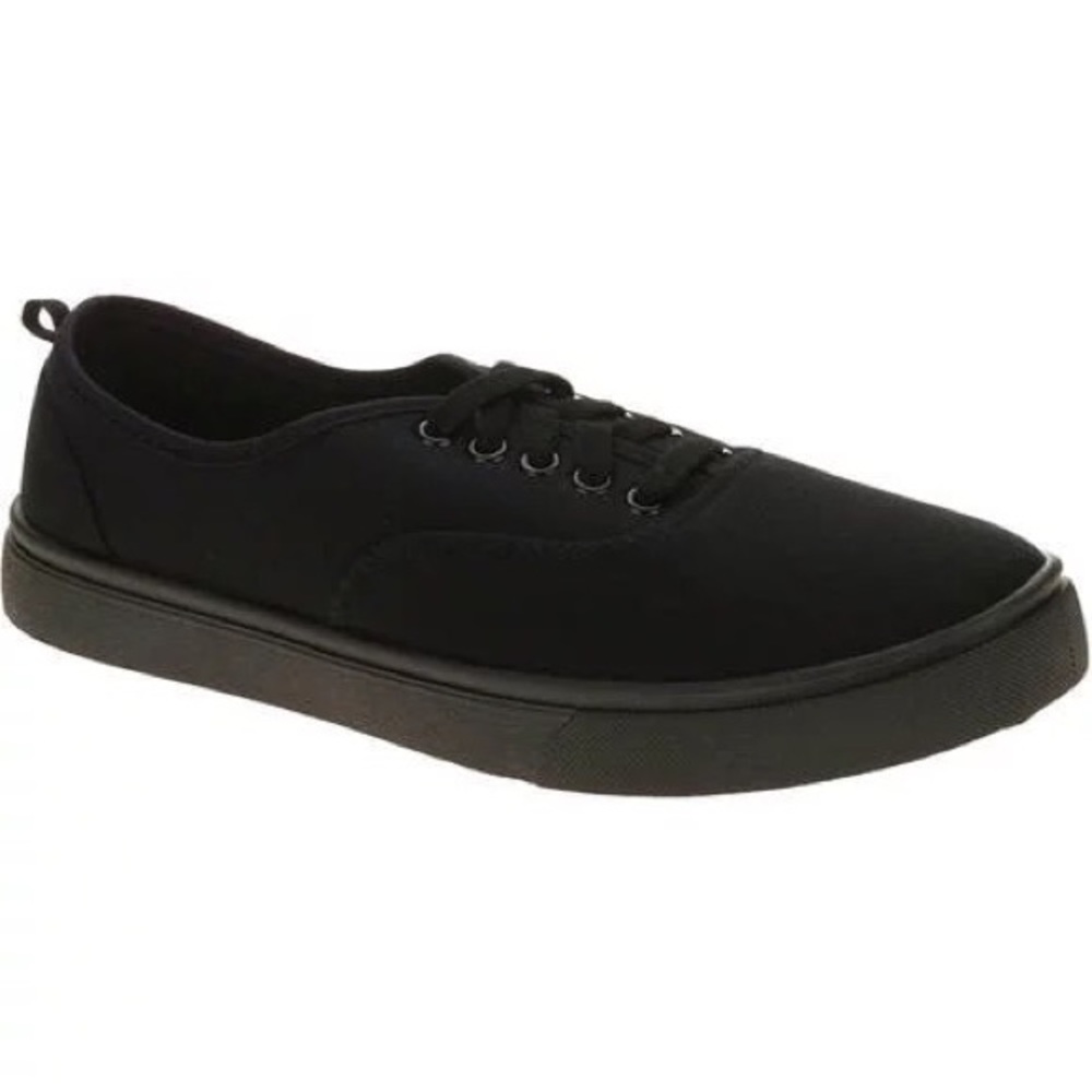 Faded Glory Black Canvas Sneakers